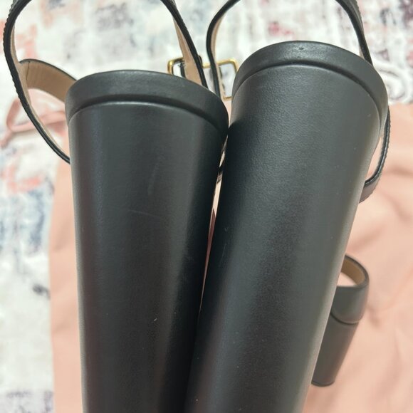 Stuart Weitzman Ryder 95 Platform Sandal in Black - Picture 8 of 9